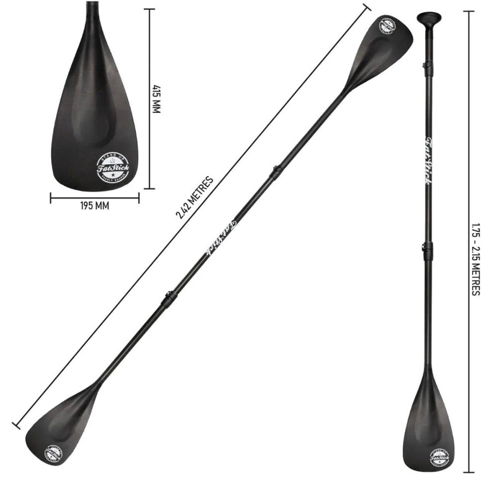 FatStick 4 Piece Carbon Shaft SUP / Kayak Conversion Paddle Extra Image 2